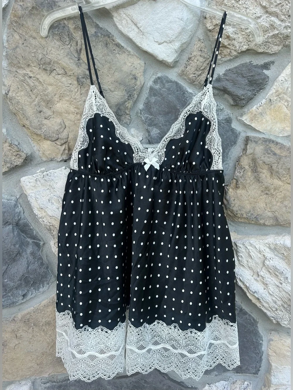 NEW Victorias Secret Babydoll Top Size L Lace Teddy Cami Y2K Nightie Coquette